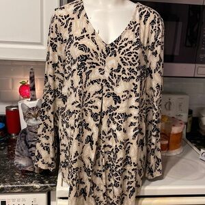 P womens JM Collection casual stretch 3/4 sleeve plus size top XXL.